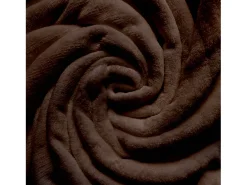New Soleil d'ocre Manta de franela 220x240 cm marrón CALIN, por Marru00f3n