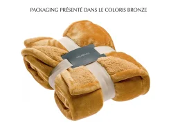 Vivaraise Manta de poliéster Michka 160 x 130 cm Beige Online