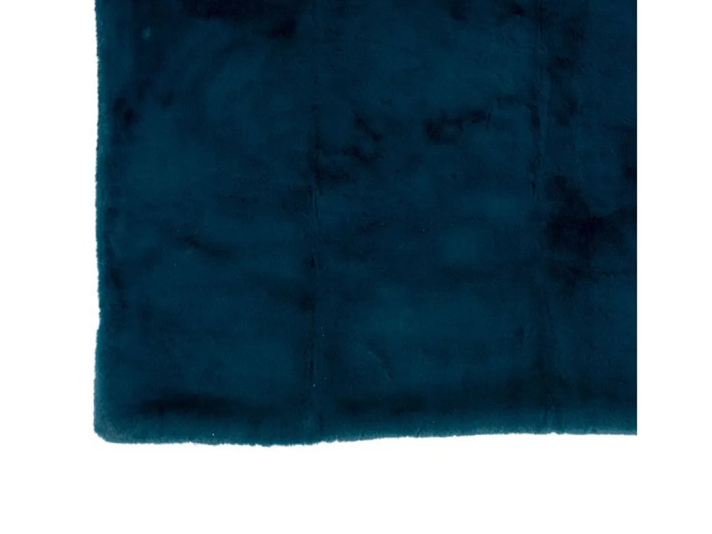 Online J-Line Manta de poliéster petróleo 180x130 cm Azul
