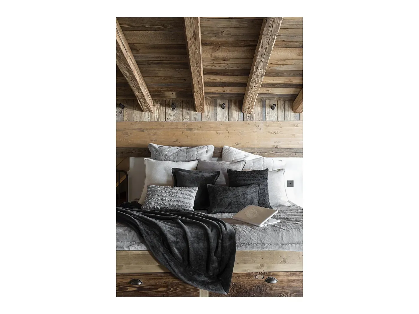 Vivaraise Ropa De Casa-Manta de poliéster Tender 200 x 150 cm Negro