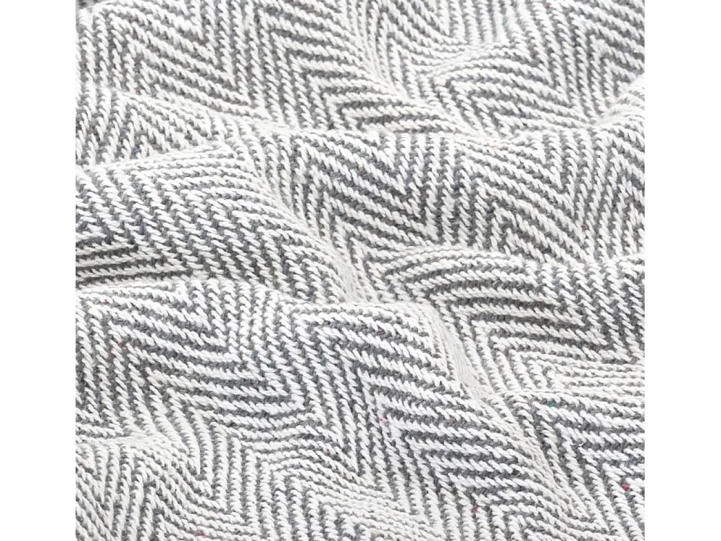 Ropa De Cama-Manta en espiguilla de algodón 160x210 cm ES317064 Gris