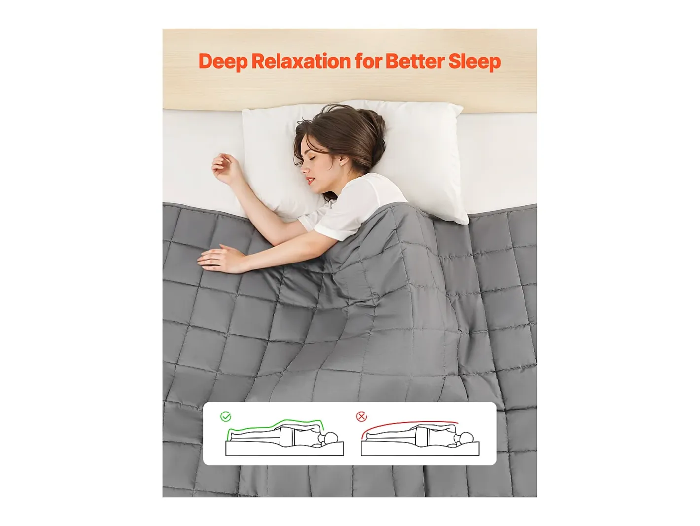 Ropa De Cama-Manta Lastrada SucceBuy, Edredón Pesado 152 x 203 cm, 11,5 kg, con Perlas de Vidrio, Apto para Personas de 113-140 kg, para Aliviar la Ansiedad y el Estrés, Gris