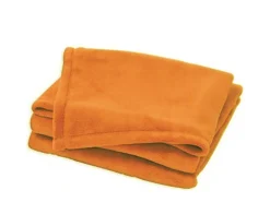 Ropa De Cama-Manta lisa y colorida Naranja