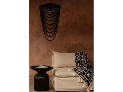 Bazar Bizar Ropa De Casa-Manta para Cama Aztec - Natural Negro