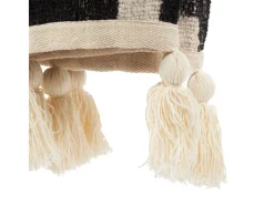 Bazar Bizar Ropa De Casa-Manta para Cama Aztec - Natural Negro