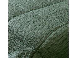 Manta para Cama Efecto Arrugado 250 x 260 cm Verde Hot