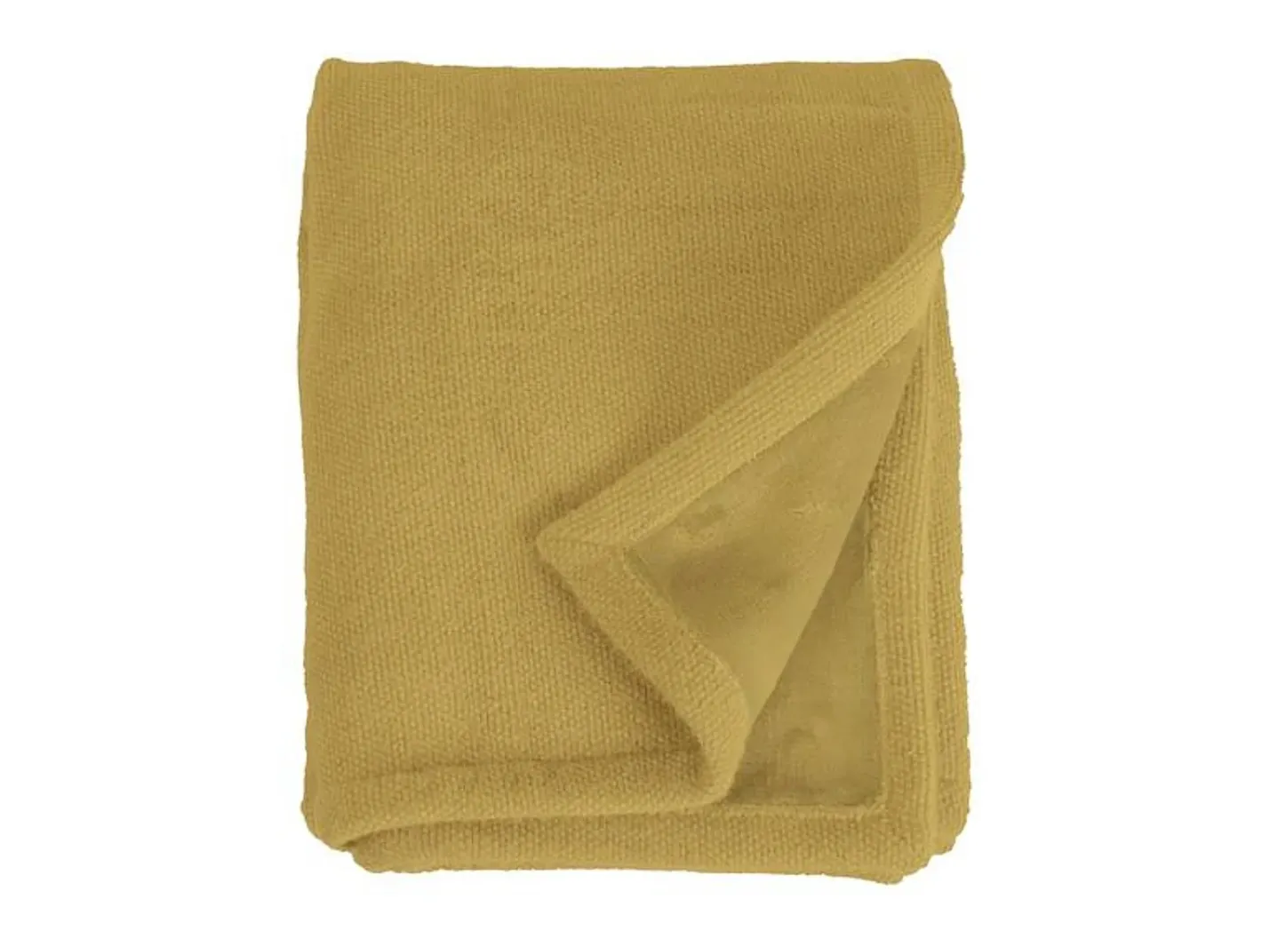 Manta plaid ámbar 130x170cm PANORA - SACASA Amarillo Best