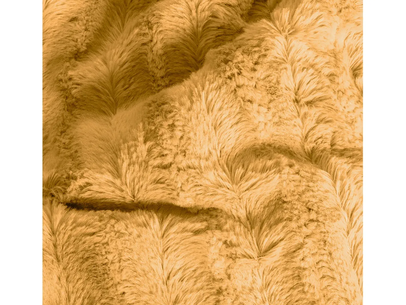 Best Manta plaid bitono amarilla y blanca 130x170cm BERGIL - SACASA Amarillo