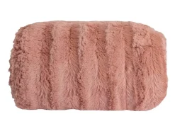Ropa De Casa-Manta plaid bitono y blanco 180x220cm BERGIL - SACASA Rosa