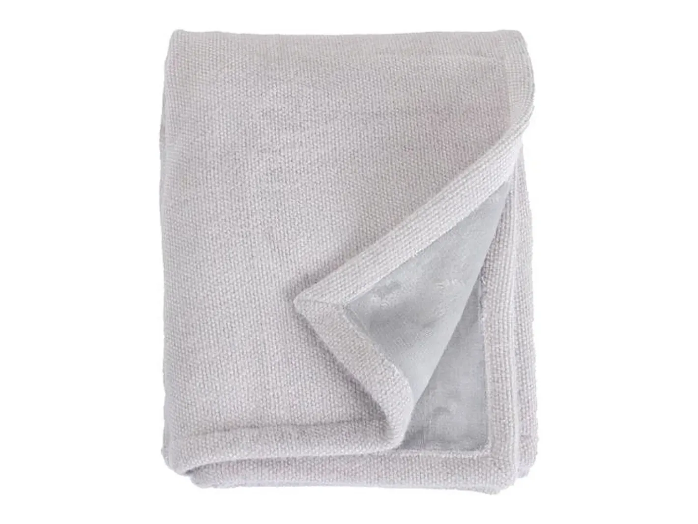 Ropa De Casa-Manta plaid claro 130x170cm PANORA - SACASA Gris