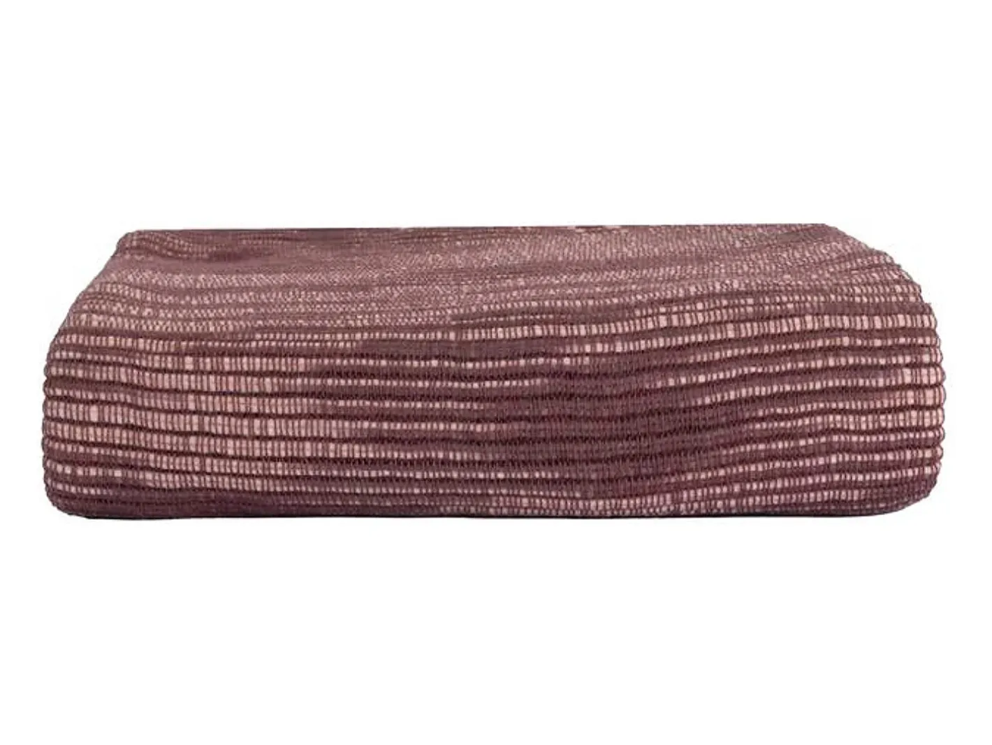 Ropa De Casa-Manta plaid morado ciruela con flecos 130x170cm ANEVIK - SACASA Rosa
