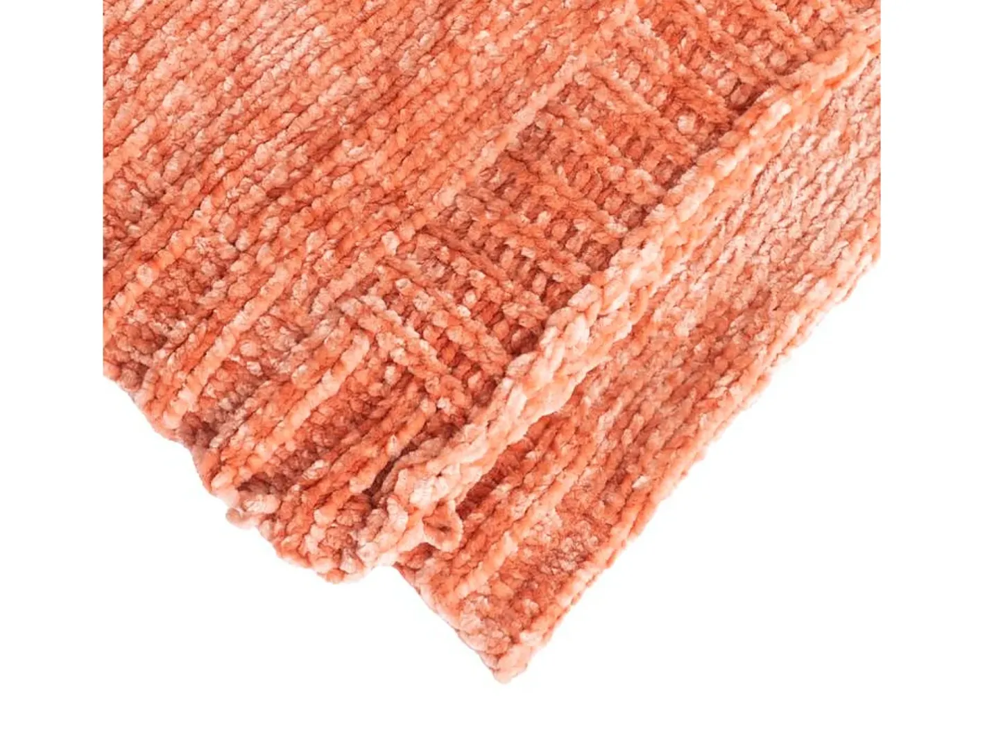 Manta plaid salmón 130x170cm SAVORA - SACASA Rosa Sale