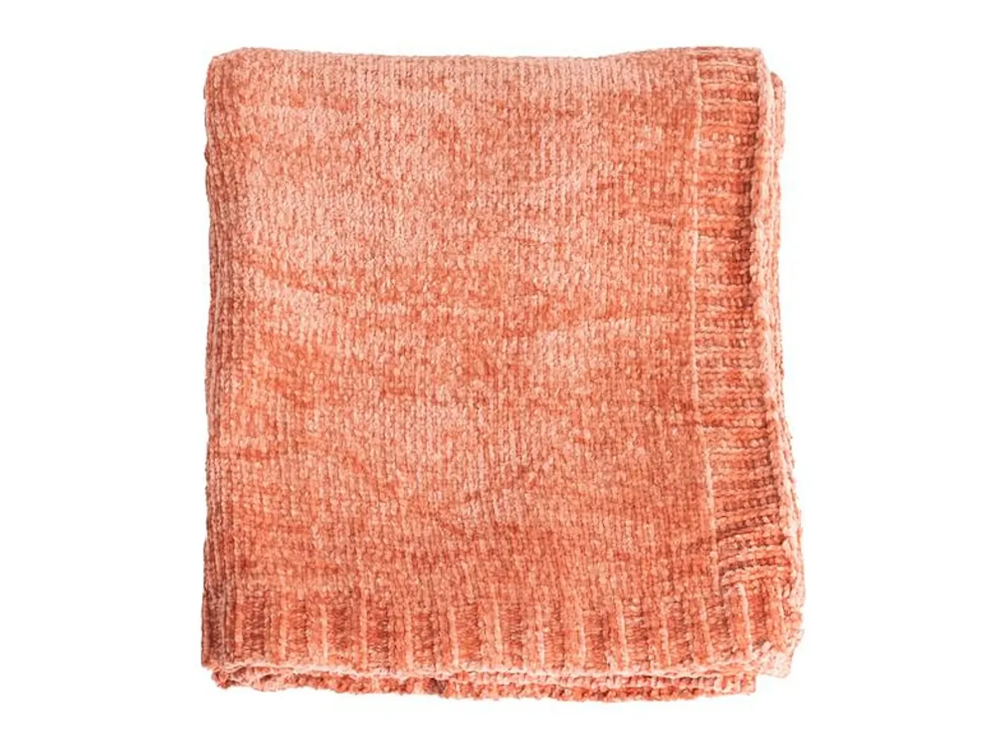 Manta plaid salmón 130x170cm SAVORA - SACASA Rosa Sale