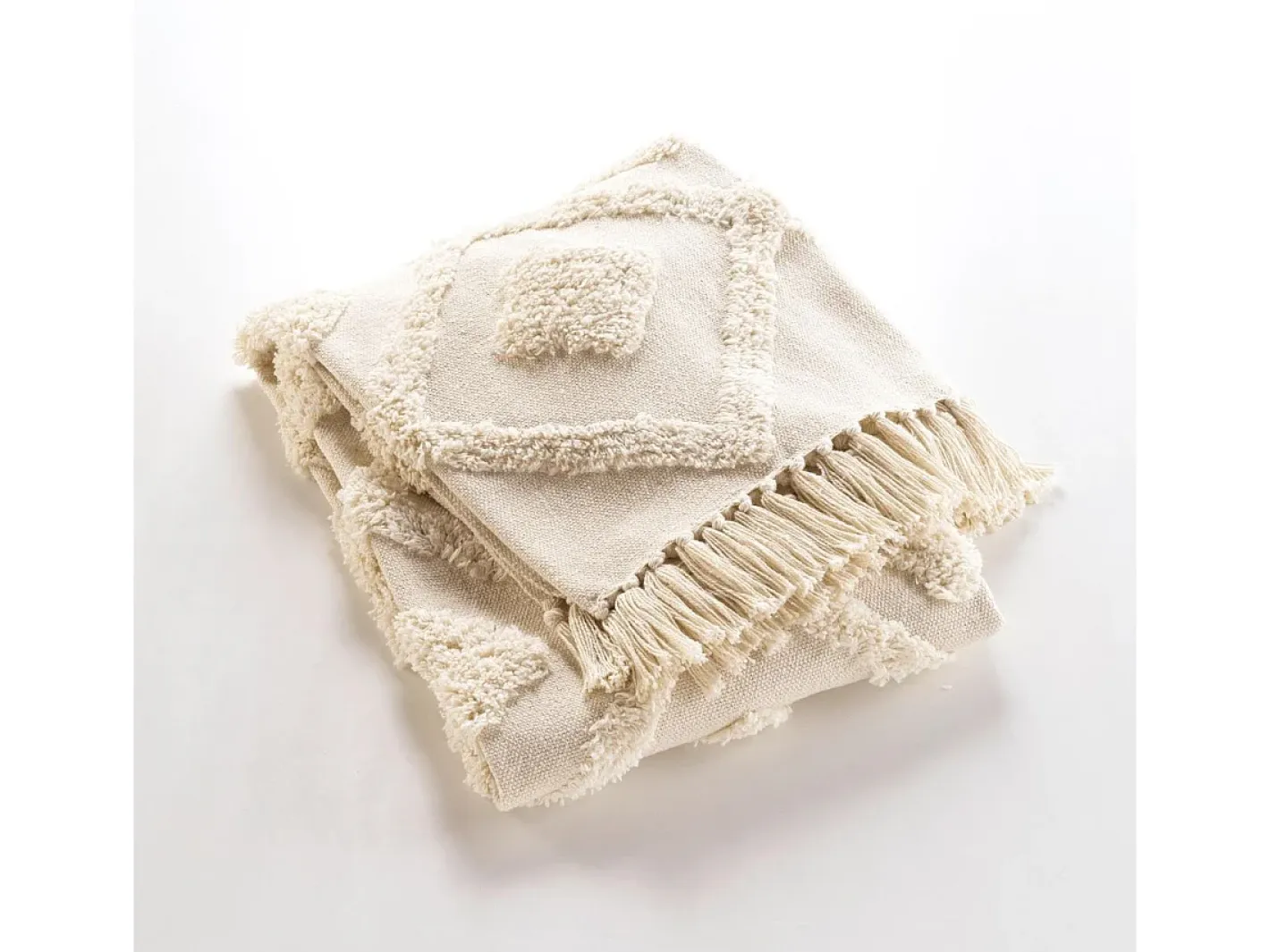 Douceur d'intérieur Manta tufted con borlas Beige Sale
