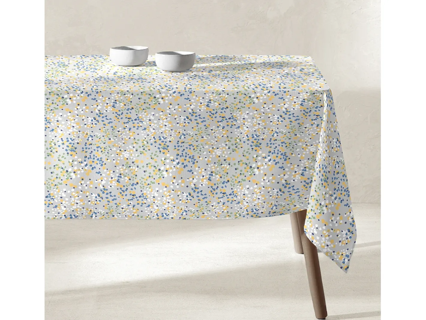 Mantel de resina antimanchas 100x135 cm JAVA - SACASA Azul Hot