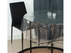 Soleil d'ocre Mantelería-Mantel redondo D.140 cm CRISTAL Transparente