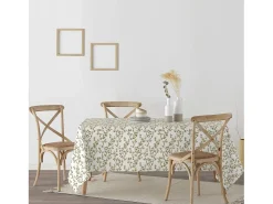 Ripshop Mantelería-Mantel resinado antimanchas Tree Gold 140x140 cm Dorado
