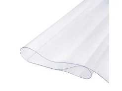Mantelería-Mantel SucceBuy Protección de Mesa en PVC, 76 X 152 CM, Manguito en Plástico , 0.15CM de Grosor Transparente