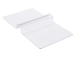 Mantelería-Mantel SucceBuy Protección de Mesa en PVC, 76 X 152 CM, Manguito en Plástico , 0.15CM de Grosor Transparente