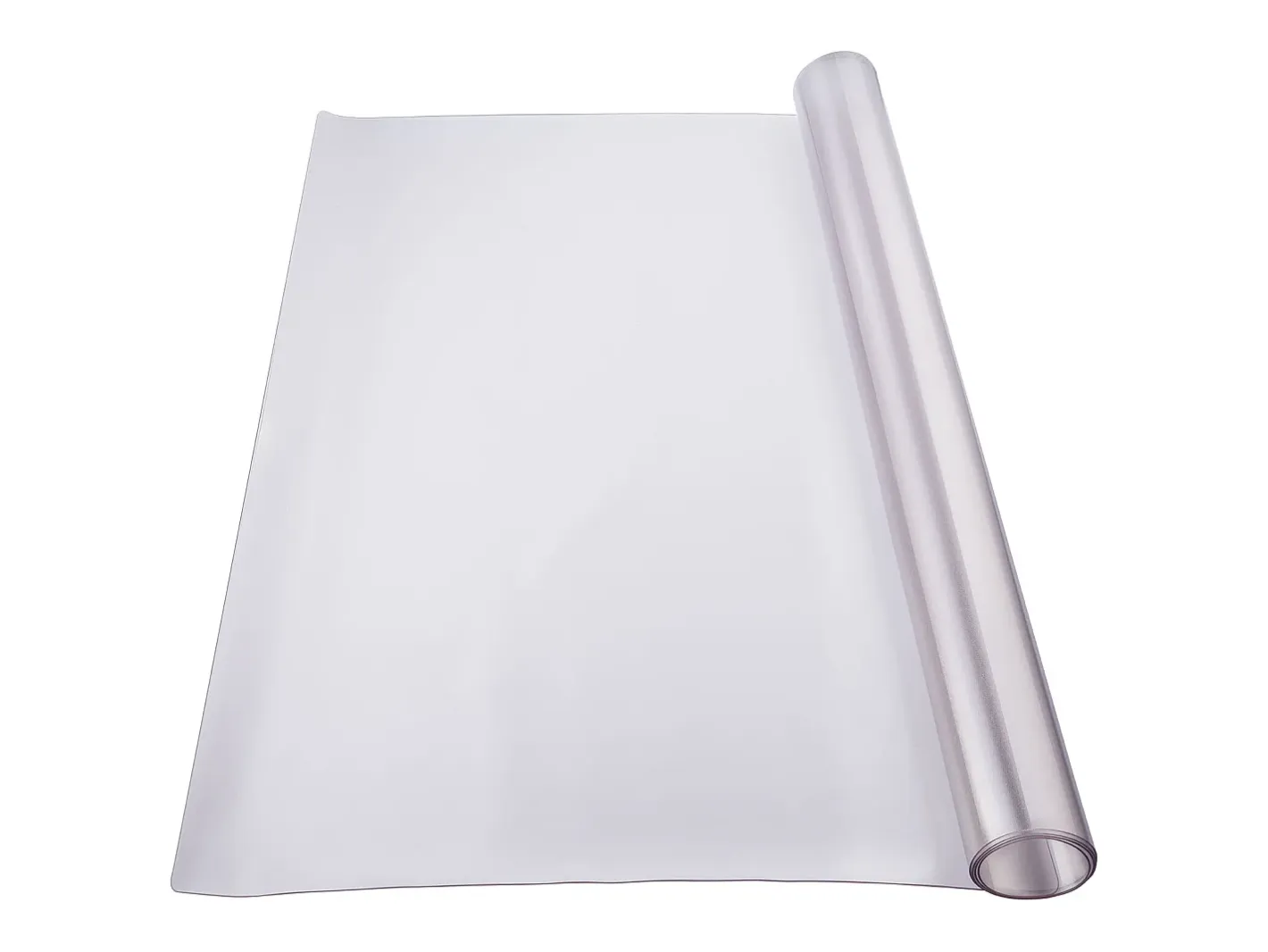 Mantelería-Mantel SucceBuy Protección de Mesa en PVC 107 X 152 CM, Protección de Escritorio Helada de 0.15CM de Grosor Transparente