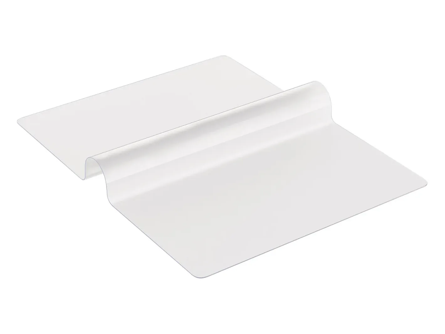Mantelería-Mantel SucceBuy Protección de Mesa en PVC 107 X 152 CM, Protección de Escritorio Helada de 0.15CM de Grosor Transparente