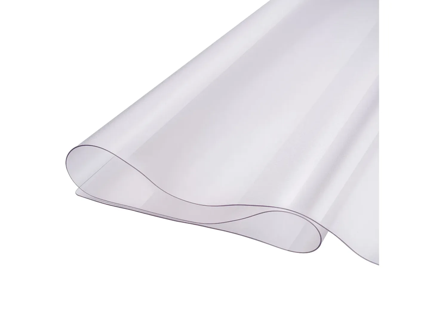 Mantelería-Mantel SucceBuy Protección de Mesa en PVC 107 X 152 CM, Protección de Escritorio Helada de 0.15CM de Grosor Transparente