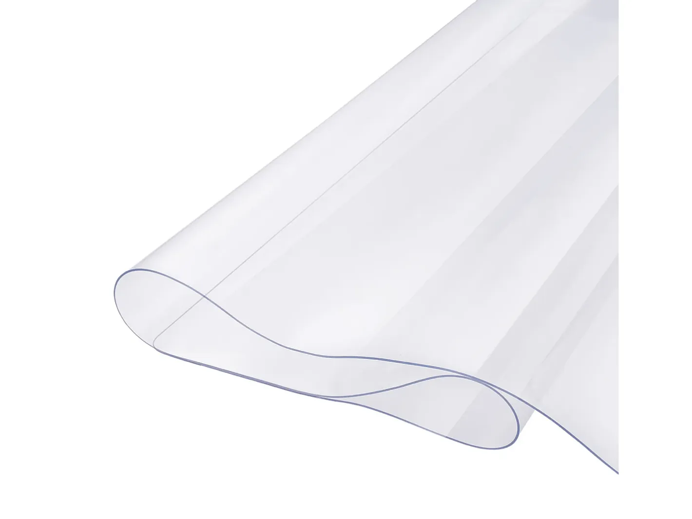 Mantelería-Mantel SucceBuy Protector de Mesa en PVC 137 X 137 CM, Protector de Escritorio en Plástico 0.2CM de Grosor Transparente