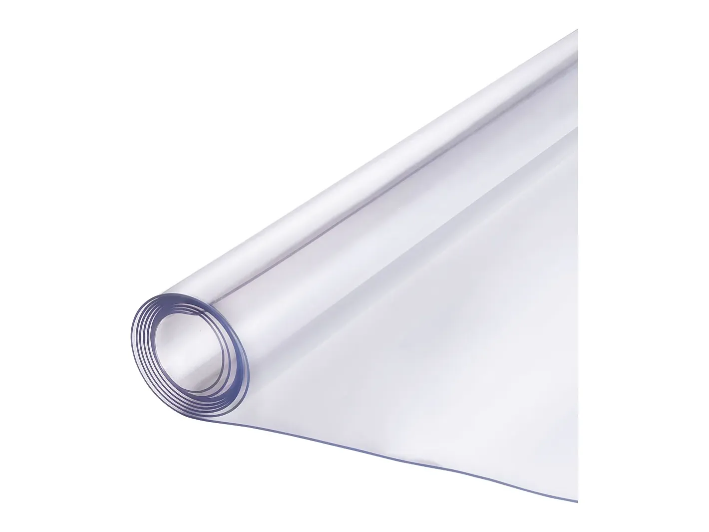 Mantelería-Mantel SucceBuy Protector de Mesa en PVC 137 X 137 CM, Protector de Escritorio en Plástico 0.2CM de Grosor Transparente