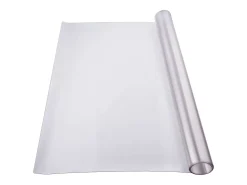 Mantelería-Mantel SucceBuy Protector de Mesa de PVC, 61 x 122 cm, Tapete de Escritorio de Plástico Esmerilado, 1,5 mm de Grosor Transparente