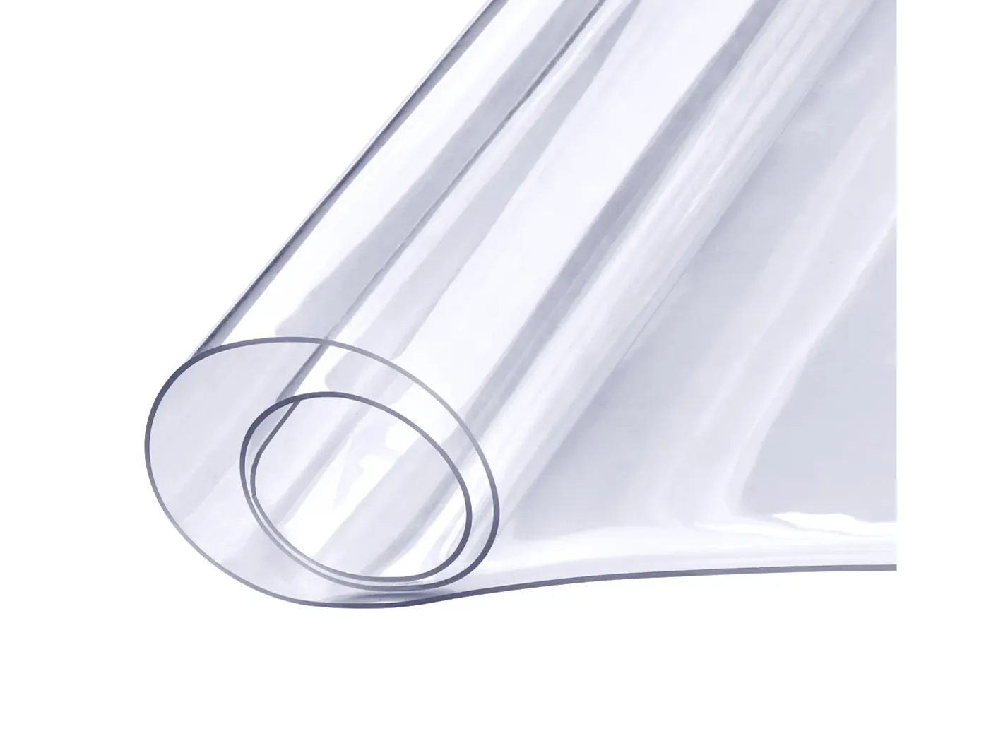 Mantelería-Mantel SucceBuy Protector de Mesa de PVC de 46 x 91 cm, Cubierta de Pl谩stico para Escritorio, 1,5 mm de Grosor Transparente