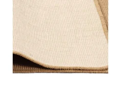 Garden Furniture Marcel-Joseph Alfombra de yute con reverso de látex gris 180x250 cm Marru00f3n