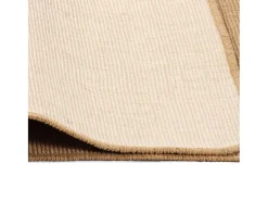 Garden Furniture Marcel-Joseph Alfombra de yute con reverso de latex color natural 140x200 cm Beige New