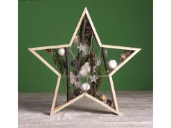 Online Marcos de madera estrella 35 y Ø 24,5 cm 2 unidades Beige