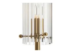 Maytoni Aplique Para Pared-Arco Aplique Neoclásico Latón, Pantalla Vidrio Camel