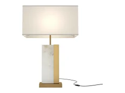 Maytoni Lámpara De Mesa-Bianco Sobremesa Moderna Pantalla Latón E27 Camel