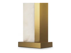 Maytoni Lámpara De Mesa-Bianco Sobremesa Moderna Pantalla Latón E27 Camel