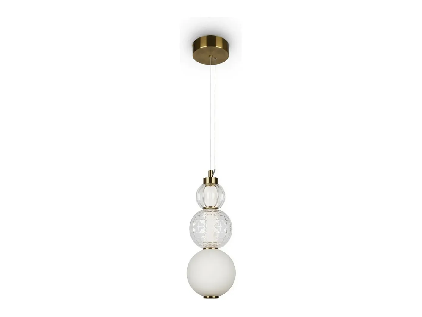 Maytoni Lámpara Suspendida-Collar Moderna lámpara de techo colgante LED integrada dorada 3000K Dorado