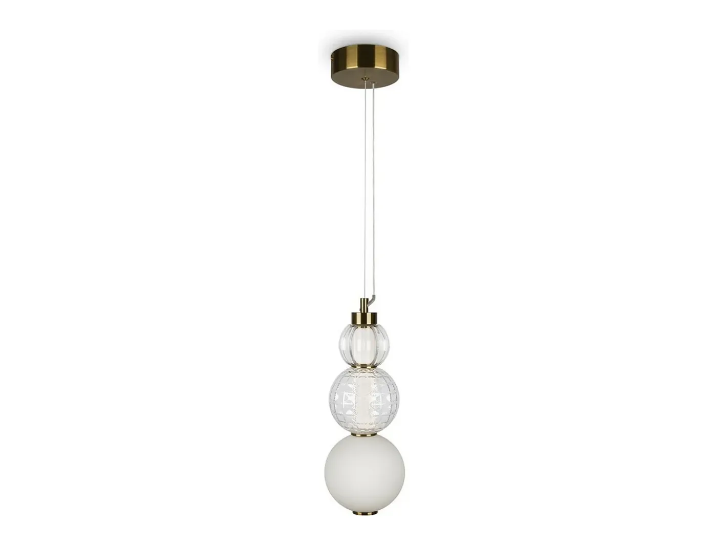 Maytoni Lámpara Suspendida-Collar Moderna lámpara de techo colgante LED integrada dorada 3000K Dorado