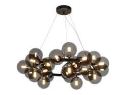 New Maytoni Dallas Moderna lámpara de techo colgante de globo de 25 luces, color , pantalla ahumada, G9 Negro