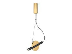 Maytoni Lámpara Suspendida-Enigma Moderna lámpara de techo colgante LED integrada latón 3000K Camel