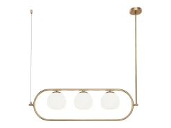 Maytoni Lámpara Suspendida-Erich Lámpara de Techo Colgante Globo Moderna 3 Luces Latón E14 Camel