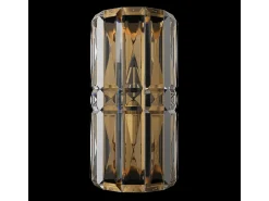 Maytoni Aplique Para Pared-Facet Lámpara de pared neoclásica de vidrio y cristal Oro Dorado
