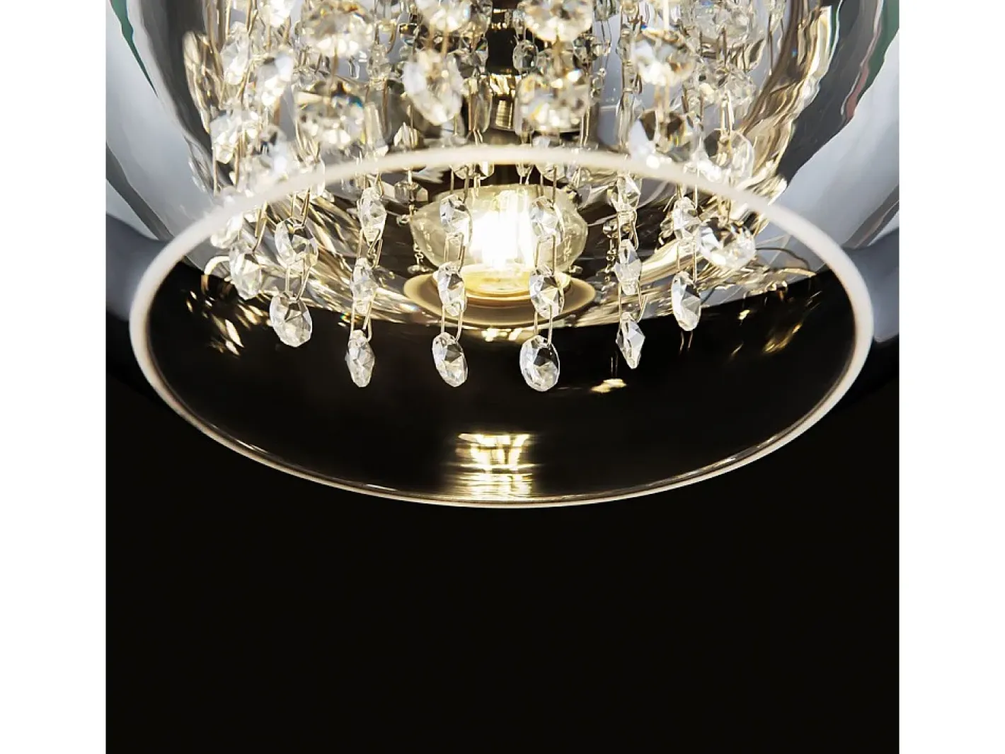 Maytoni Lámpara Suspendida-Fermi Moderna lámpara de techo colgante Fermi Gold Dome Dorado