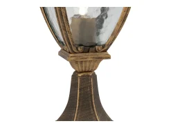 Maytoni Iluminación Exterior-Fleur Pedestal exterior con dorado, IP44 Negro