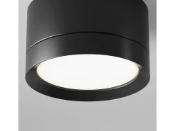 Maytoni Hoop Downlight de Superficie , 5cm, GX53 Negro Sale