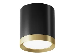 Maytoni Hoop Downlight de Superficie Negro, , 9.6cm, GX53 Dorado