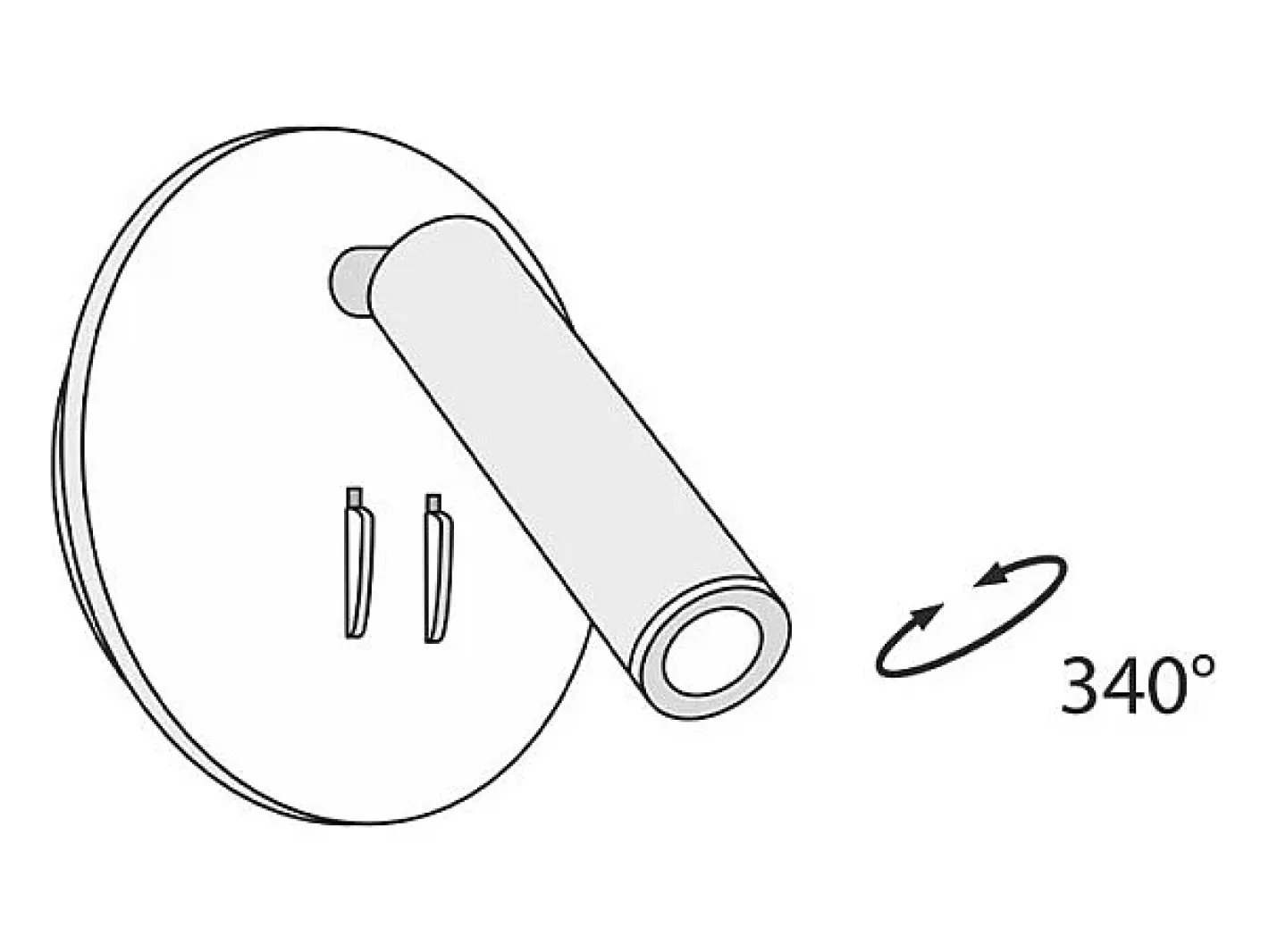 Maytoni Ios 176 Technical Ios 176 LED Integrado Lámpara de Pared Lectura Oro Mate Dorado Online