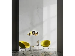 Maytoni Jack-stone Lámpara de pared LED integrada moderna, níquel, 3000K Gris Hot