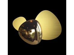 Maytoni Jack-stone Lámpara de pared LED integrada moderna dorada, 3000K Dorado Online