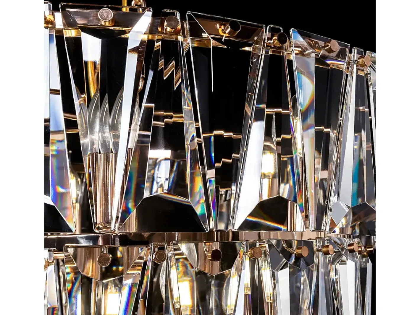 Online Maytoni Puntes Moderna lámpara de techo colgante dorada Puntes de 3 niveles y 18 luces Dorado